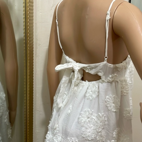 Pink Diamond White Textured Fabric maxi dress - Picture 6 of 13